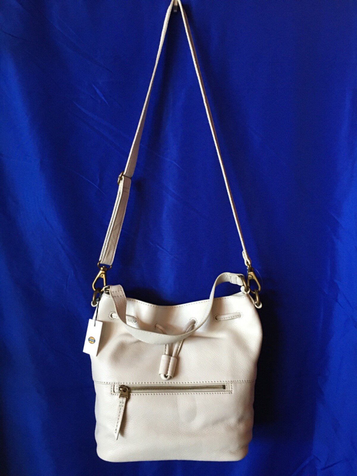 Fossil Vickery Drawstring in Bone Leather BNWT 