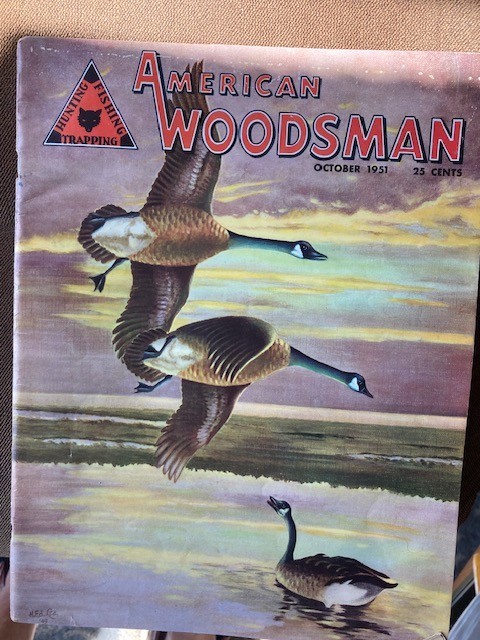 12 American Woodsman Magazines 1951/1952 VGC in original envelopes Great  Art