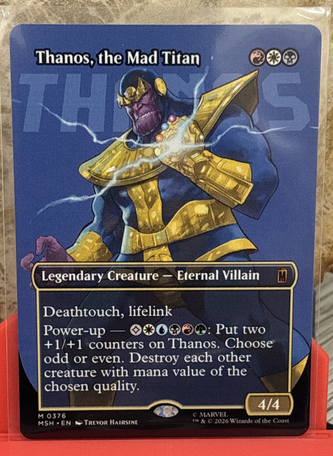 Thanos, the Mad Titan (Borderless) (0376) Marvel Super Heroes Regular