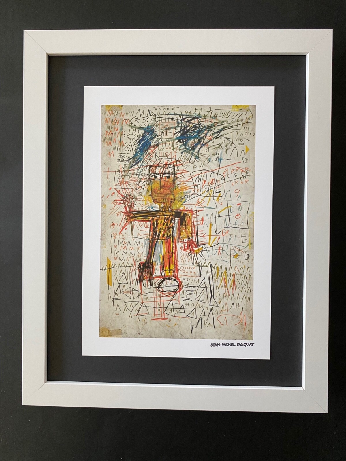 JEAN MICHEL BASQUIAT | SIGNED  PRINT | MOUNTED IN NEW FRAME READY FOR DISPLAY