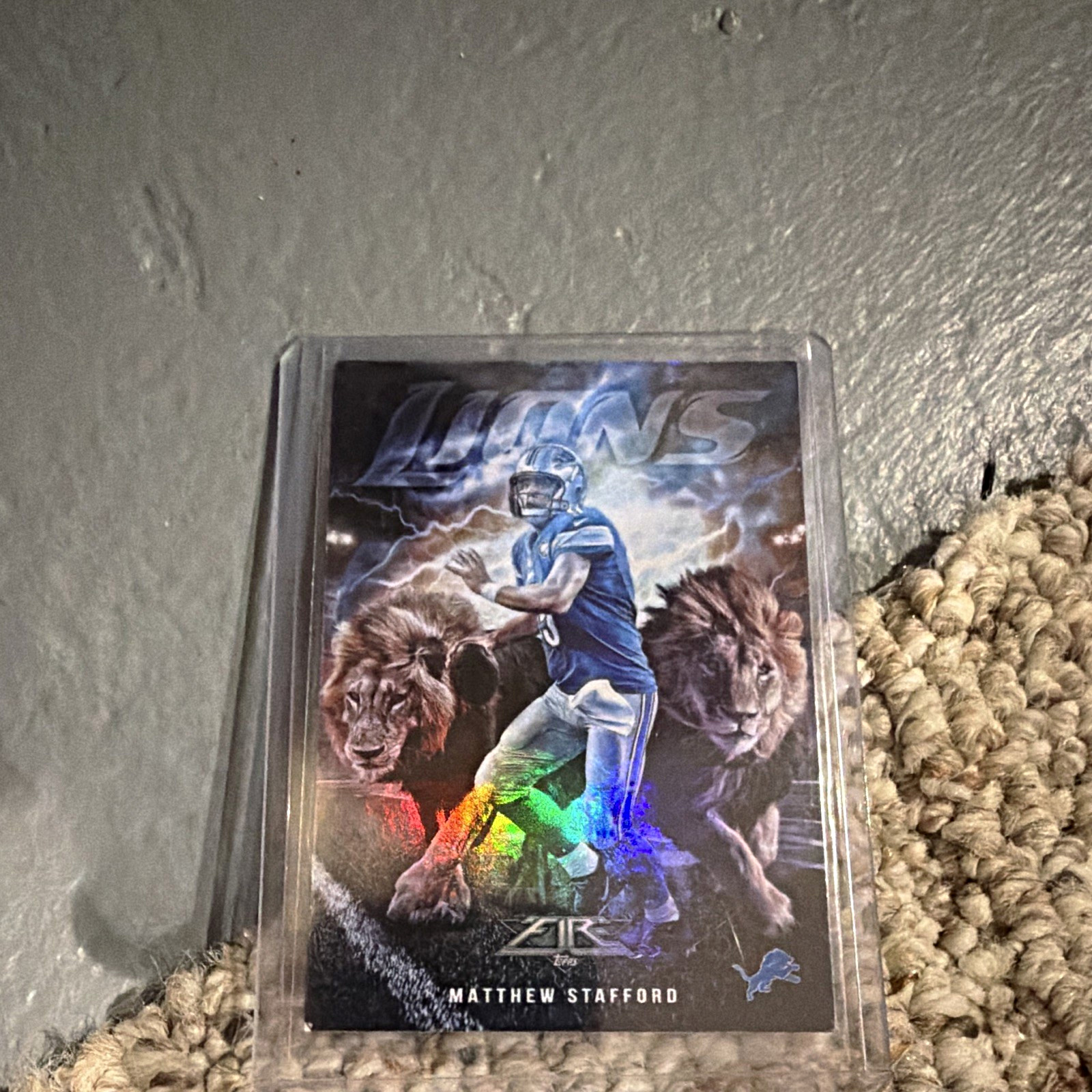 Topps 2015 Fire Into the Wild Insert Matthew Stafford Lions #ITW-MST