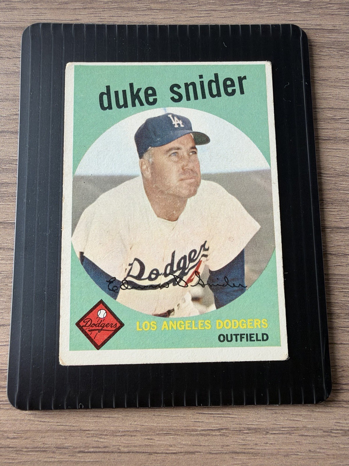 Topps 1959 Duke Snider #20 HOF Los Angeles Dodgers Vintage Baseball Card Topps 1959 Duke Snider #20 HOF Los Angeles Dodgers Vintage Baseball Card