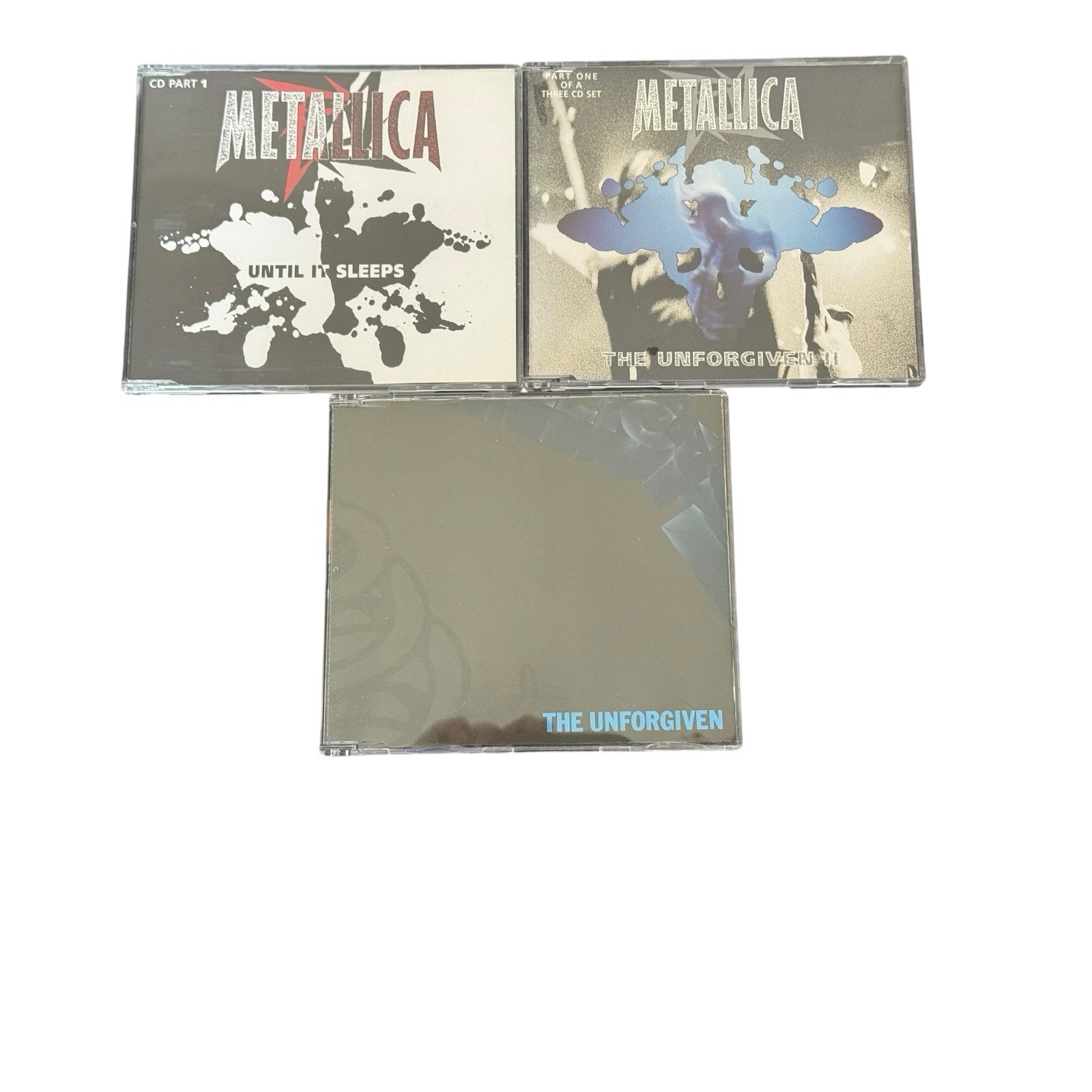 Metallica 3 CD Singles The Unforgiven I & II Until It Sleeps Vertigo 1991-98