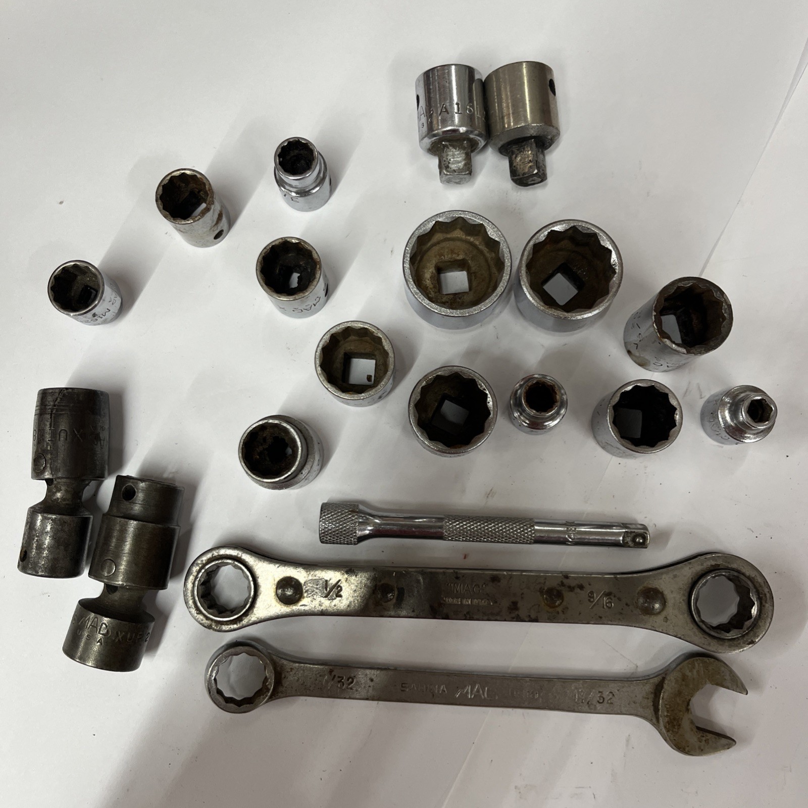 USA MAC Tools 20pc Misc Socket, Wrench, ADAPTER Tool Lot BIN OR BEST OFFER
