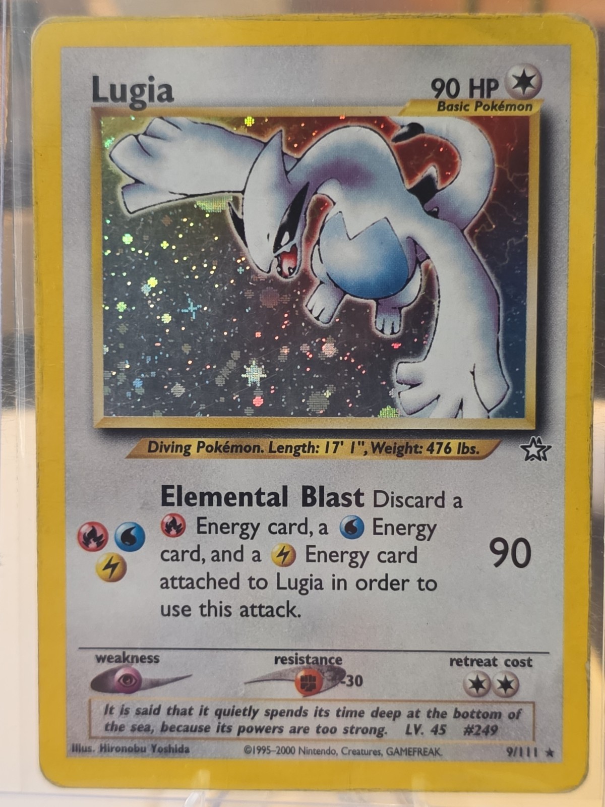 Lugia 9/111 Neo Genesis Holo Rare Vintage WOTC Pokemon TCG