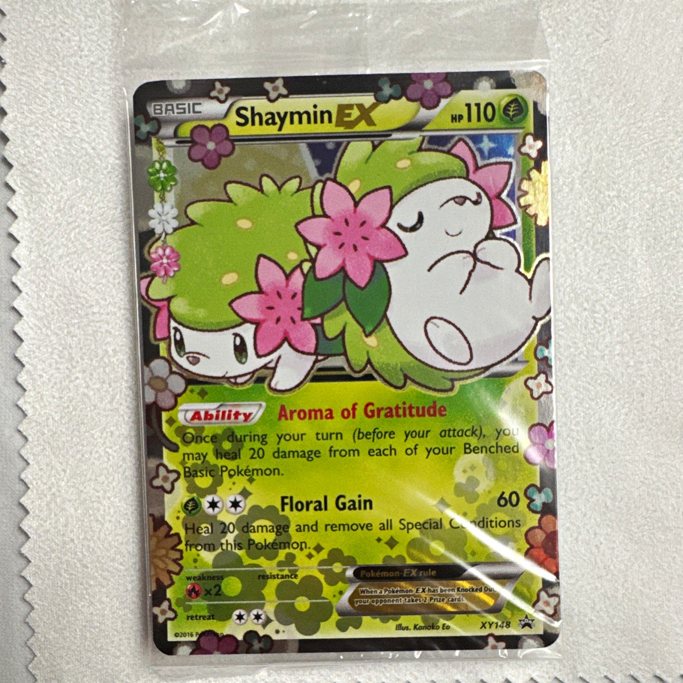 Pokemon XY Promo Shaymin EX XY148 Sealed Wrapper NM Pokemon XY Promo Shaymin EX XY148 Sealed Wrapper NM