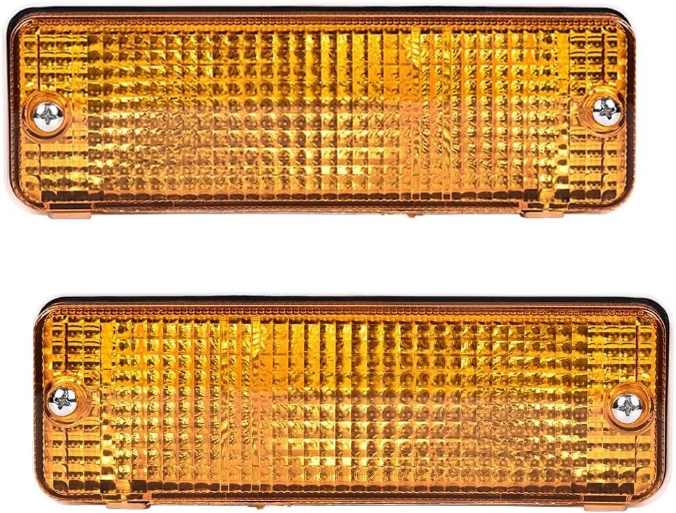 Amber Front Bumper Turn Signal Light Compatible with Toyota Pickup 1984 1988 Amber Front Bumper Turn Signal Light Compatible with Toyota Pickup 1984 1988