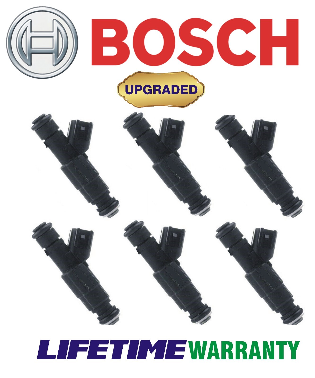 NEW UPGRADED OEM Bosch X6 4hole IV GEN Fuel Injectors for 2005-2019 Nissan 4.0L