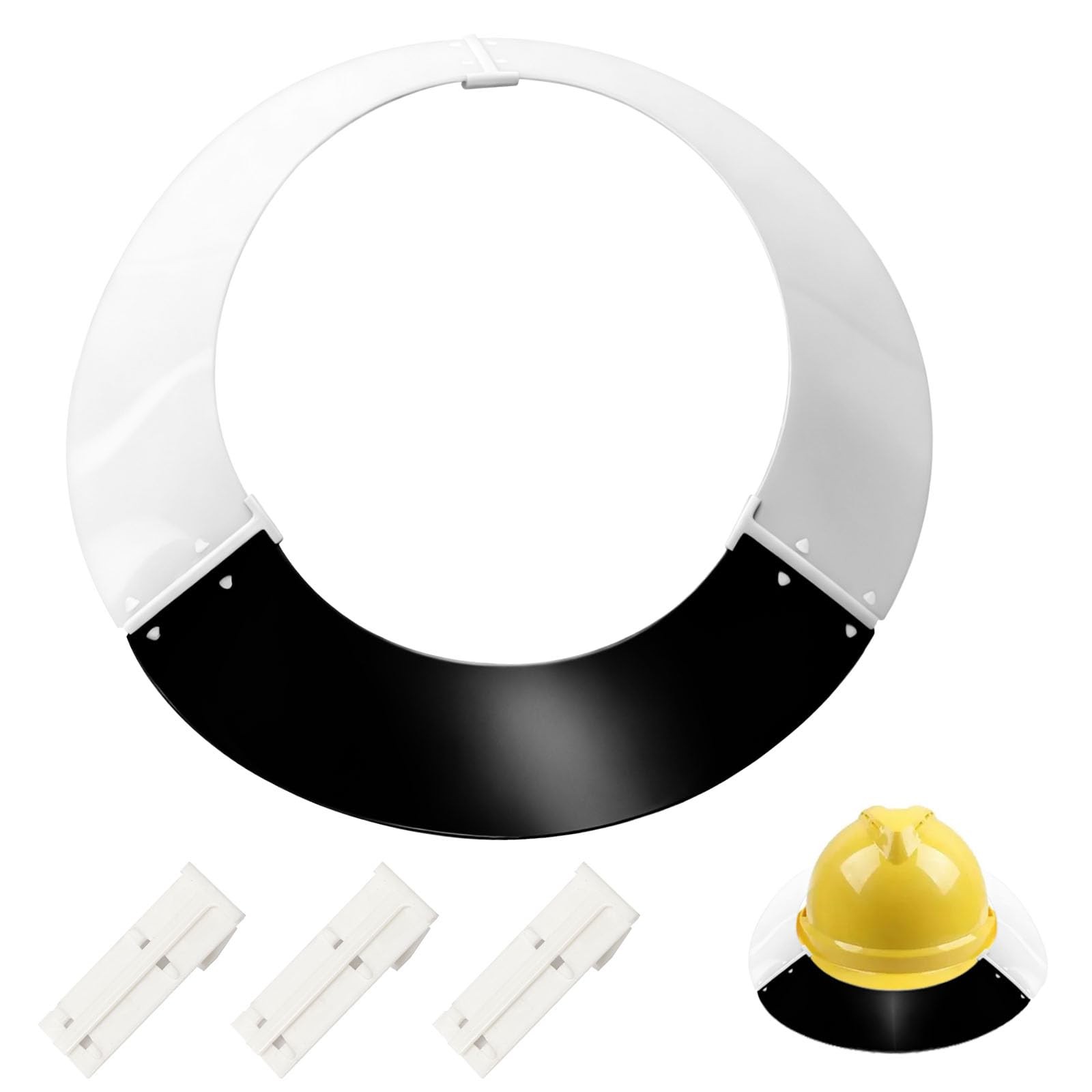 Hard Hat Sun Visors with MSA V-Gard Shade Full Brim Attachment, 697410 Standa...