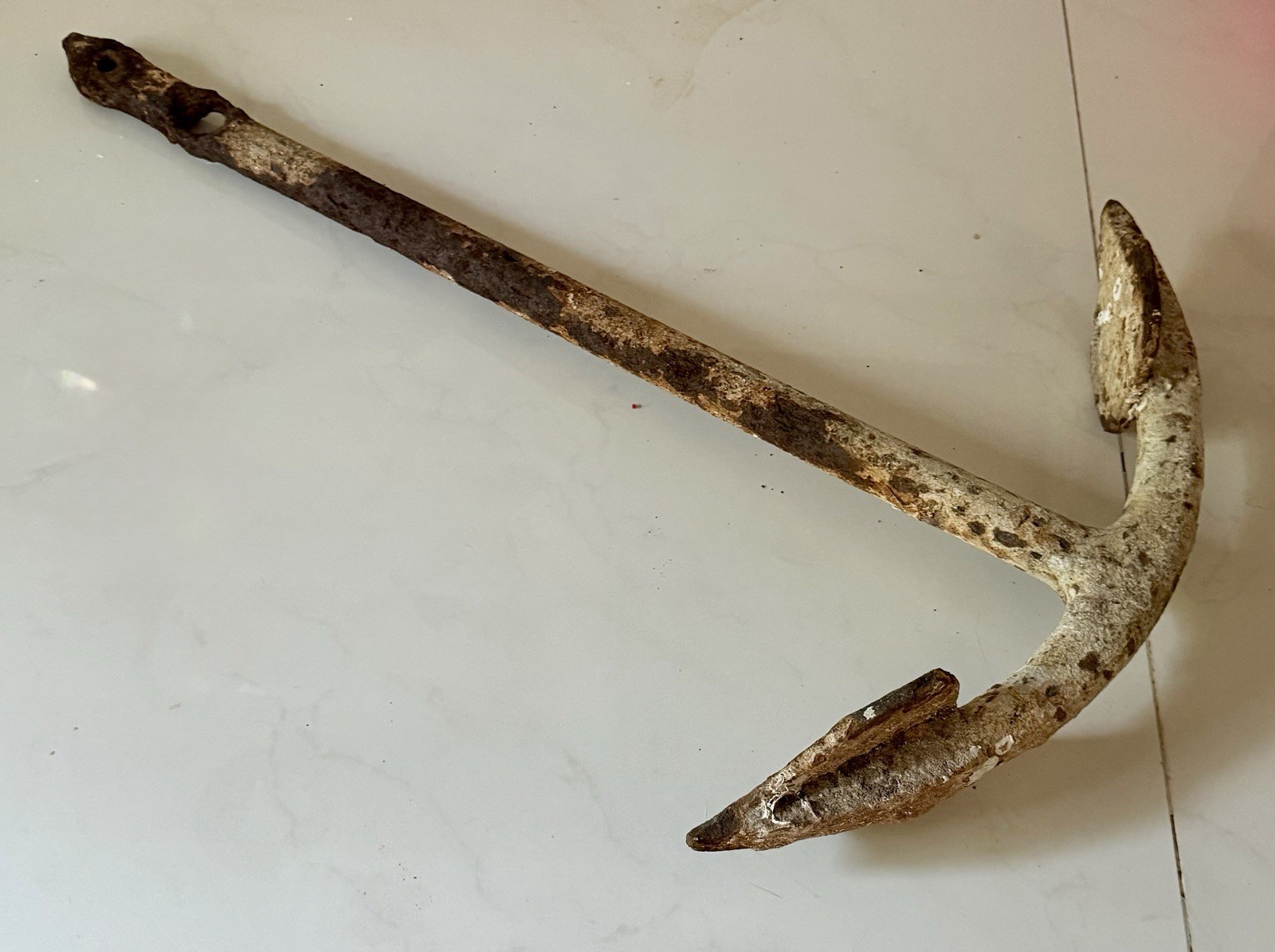 Antique Cast Iron Ship Rusty Boat Kedge Anchor Nautical Vintage 23” Heavy 10lb Antique Cast Iron Ship Rusty Boat Kedge Anchor Nautical Vintage 23” Heavy 10lb