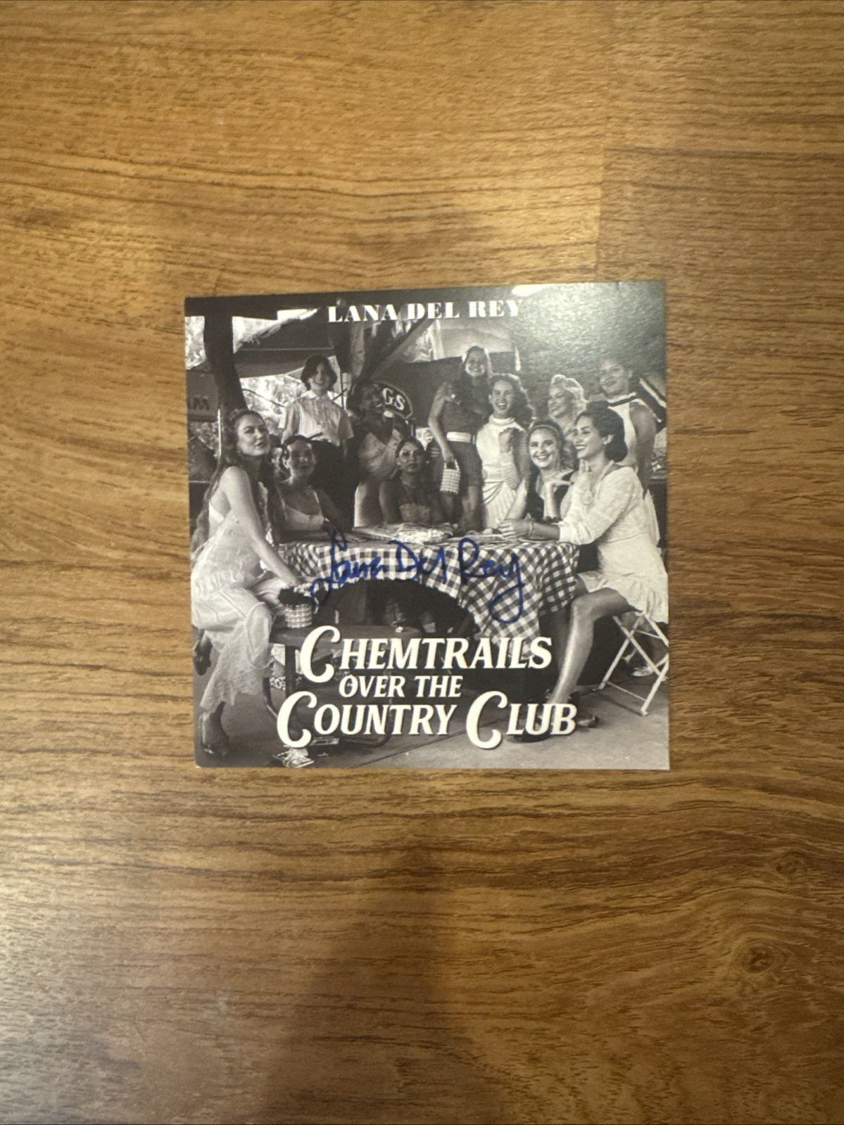 SIGNED  Lana Del Rey - Chemtrails Over the Country Club SIGNED Art Card. No CD