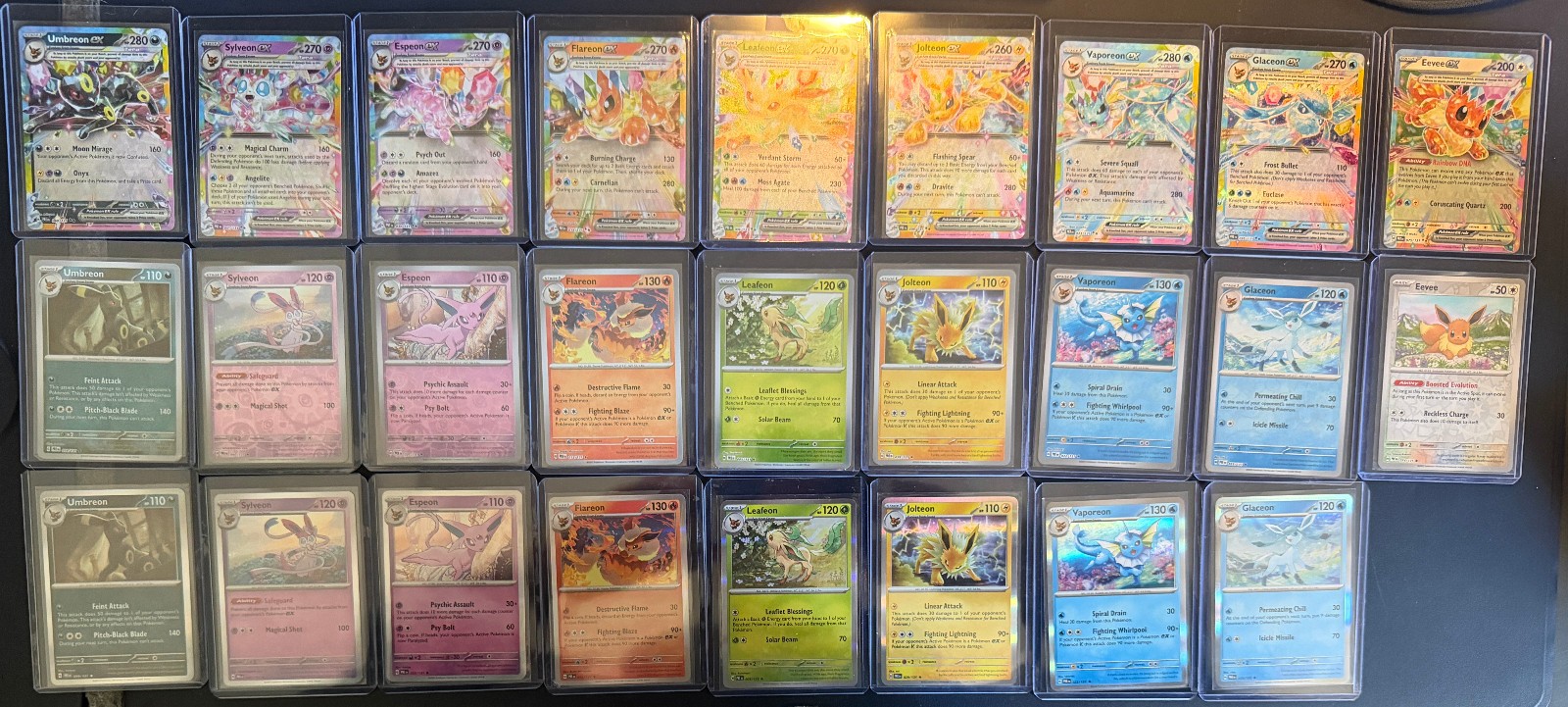 Prismatic Evolution Full Set Eveeloutions EX\'s/Reverse Holo\'s/Regular Holos Prismatic Evolution Full Set Eveeloutions EX\'s/Reverse Holo\'s/Regular Holos