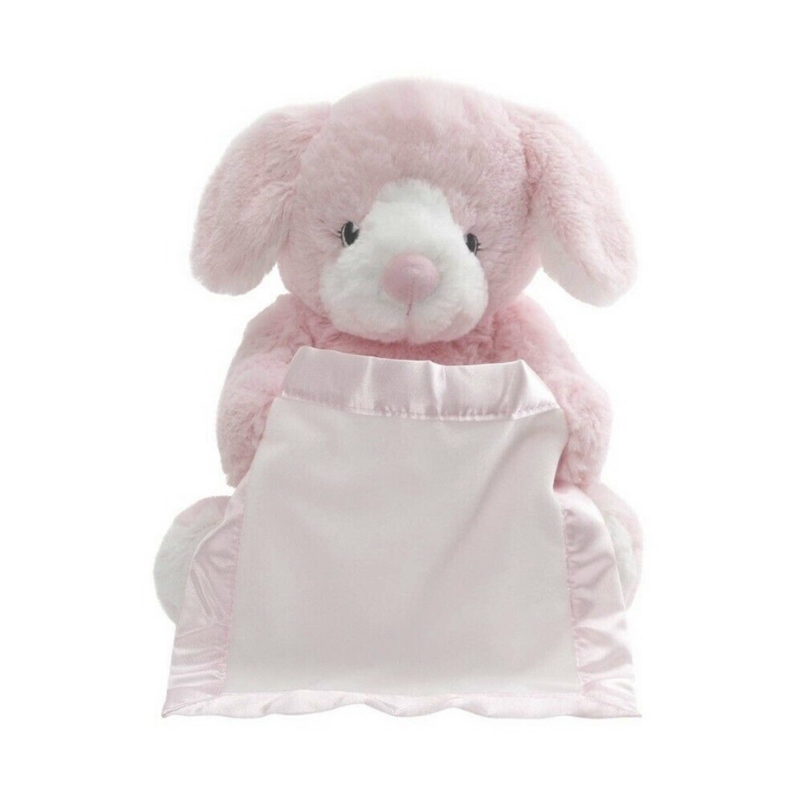 Baby GUND Peek-a-Boo Furry Friends Puppy Talking Animated Plush Pink Toy 10\