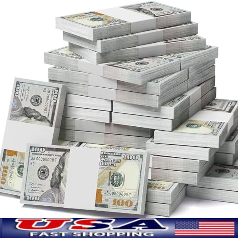 100-1000Pcs money props toy play fake bills for video, Learning Education Toys 100-1000Pcs money props toy play fake bills for video, Learning Education Toys