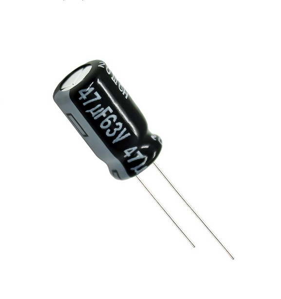 6 x Aluminum Electrolytic Capacitor 47uF 63V 20% 6x11mm FR Radial Panasonic
