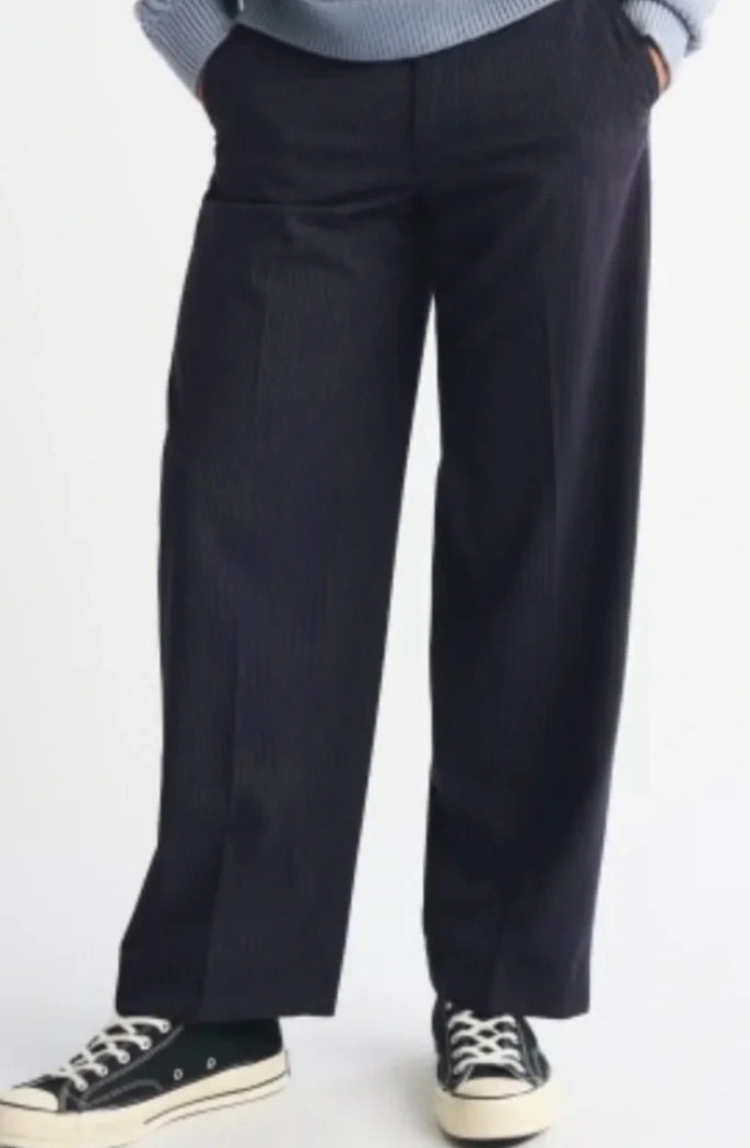 Abercrombie & Fitch Mens Baggy Trouser Pants  Old money Gray  34X 34 NEW
