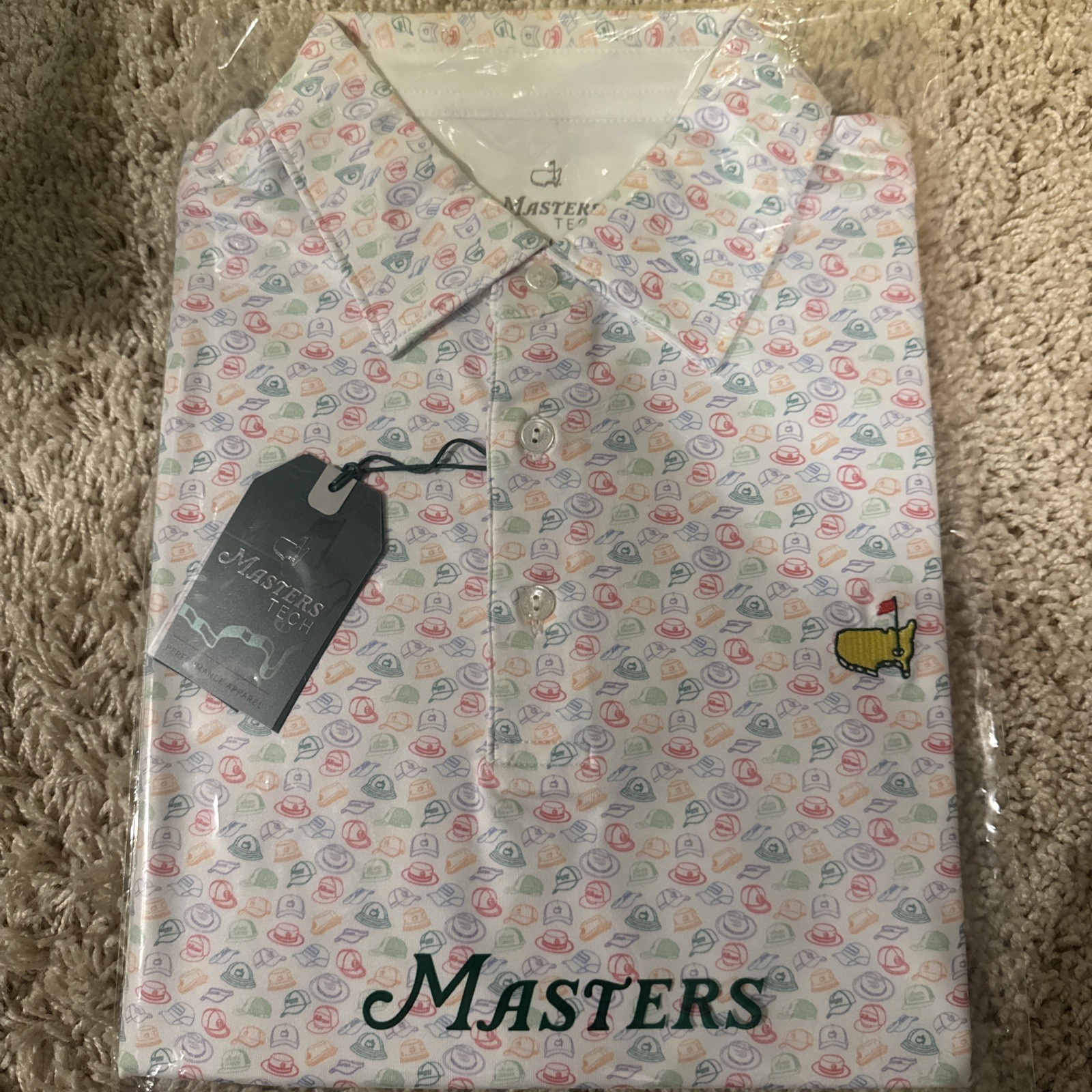 2026 Masters Polo vintage hat Design Golf Polo Medium Berkman’s Place 