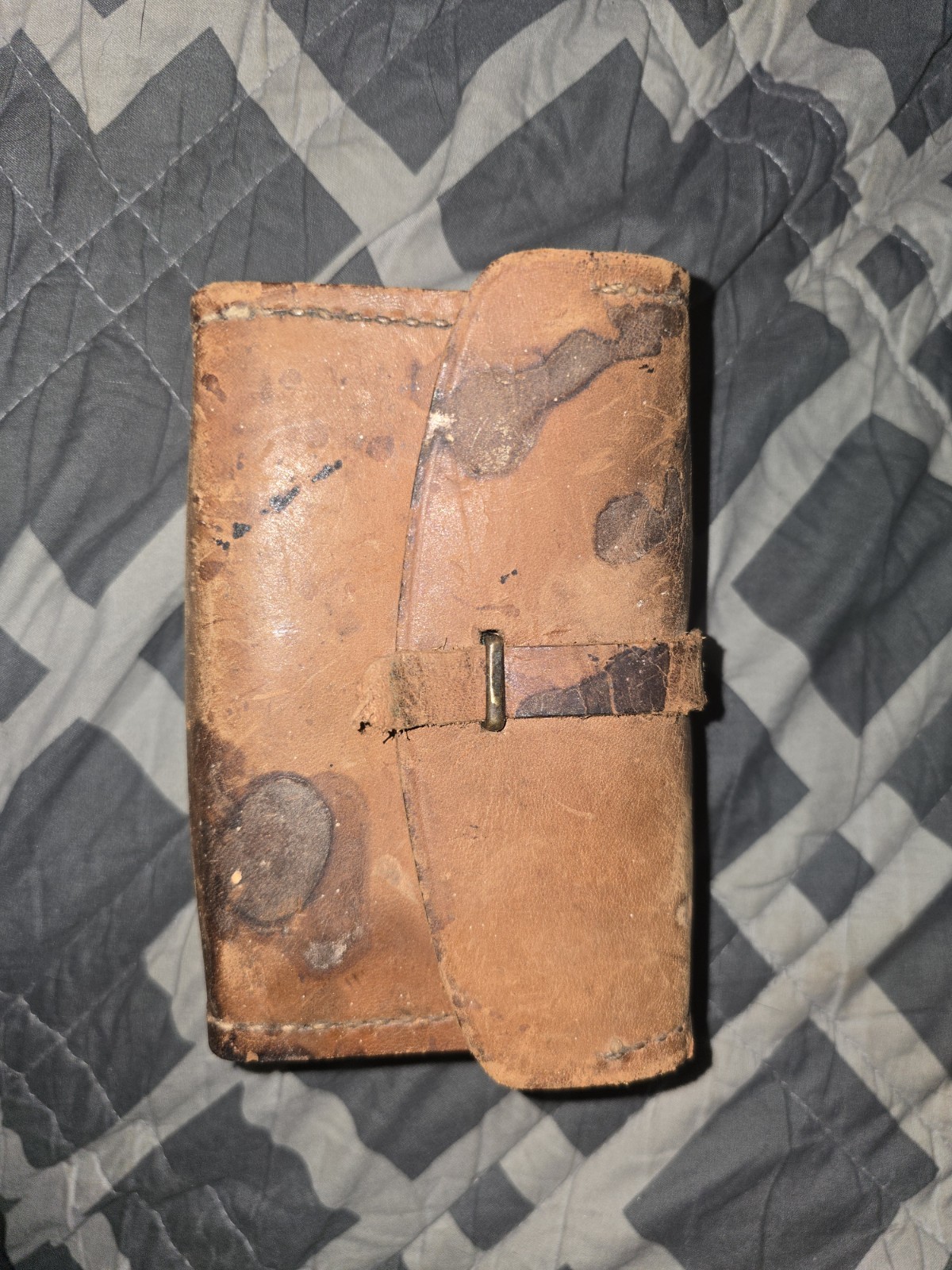 WWII 1943 Enger Kress Leather Ammo Tool Cartridge Case Pouch NOT Modified