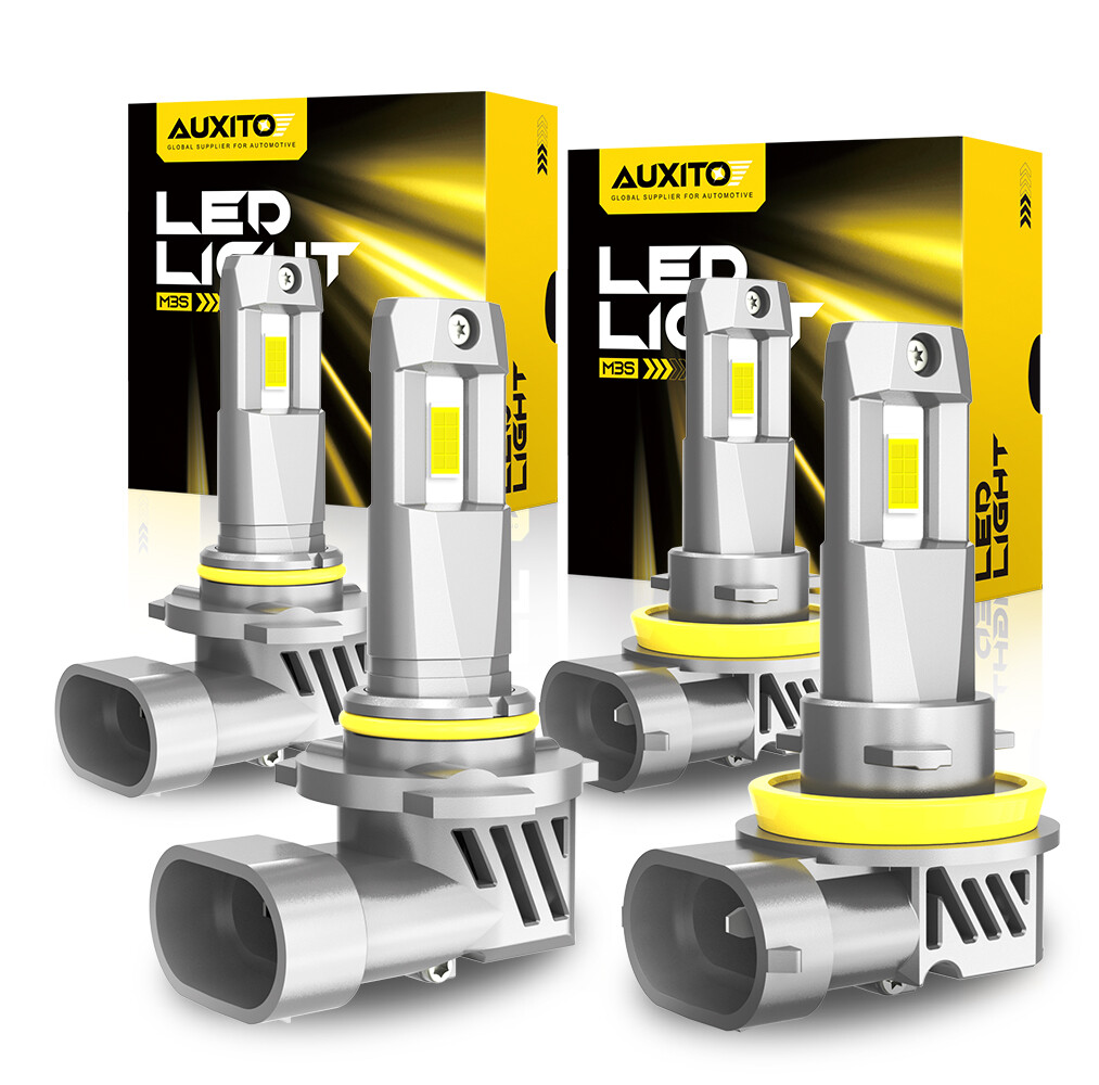 AUXITO 9005 H11 LED Combo LED Headlight Kit Light Bulbs Hi/Low Beam 6500K M3S ED