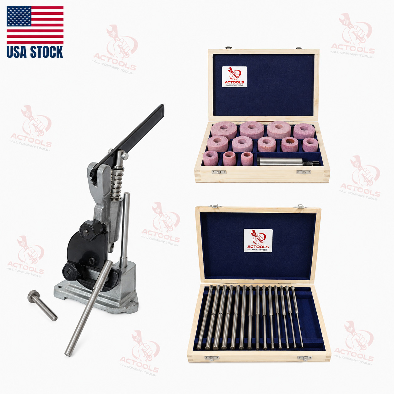 Valve Grinding Seat Stones 24 Pcs With Stone Dresser & 14 Pcs 11/16\