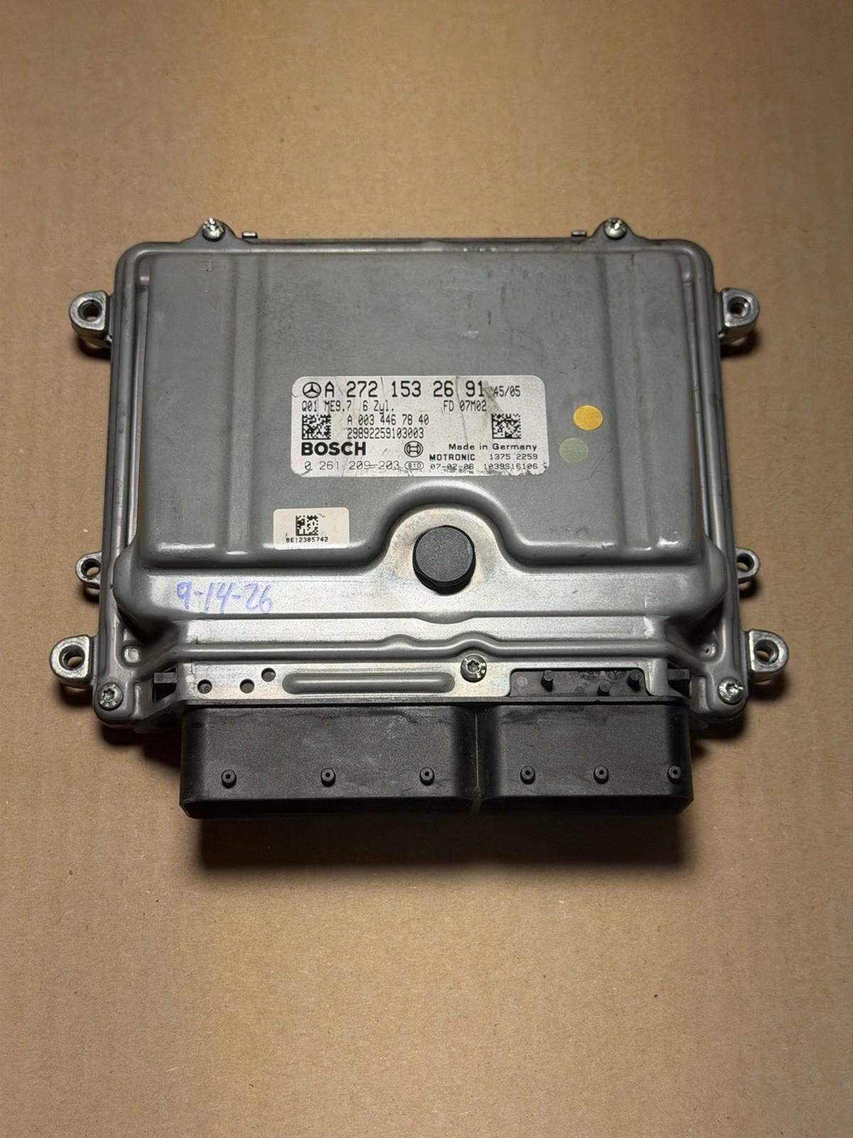 2008-2012 Mercedes C300 W204 ECM Engine Computer A2721532691 Tested OEM