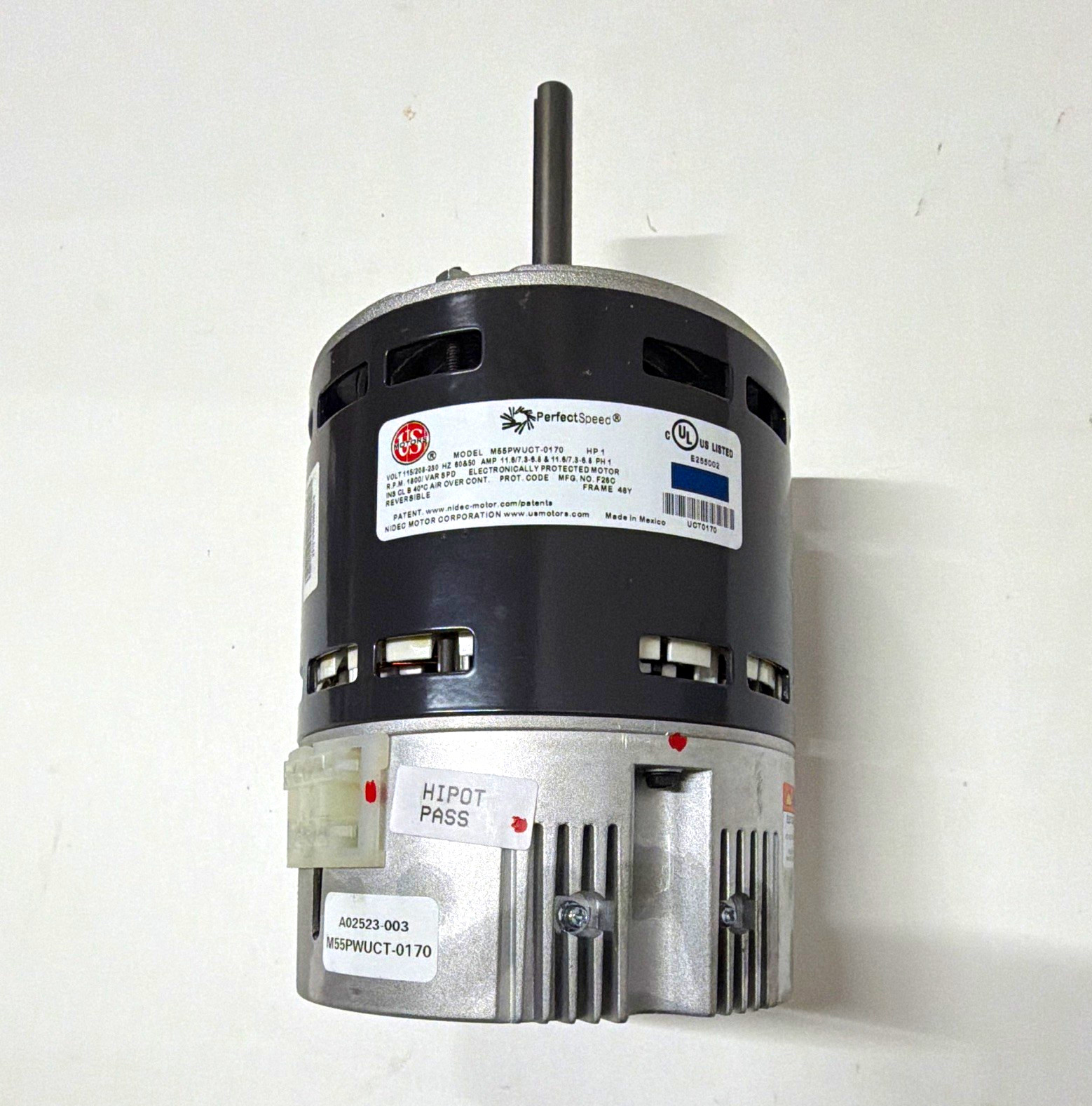 US Motors PerfectSpeed Variable Speed Blower Motor 115/208-230V US Motors PerfectSpeed Variable Speed Blower Motor 115/208-230V