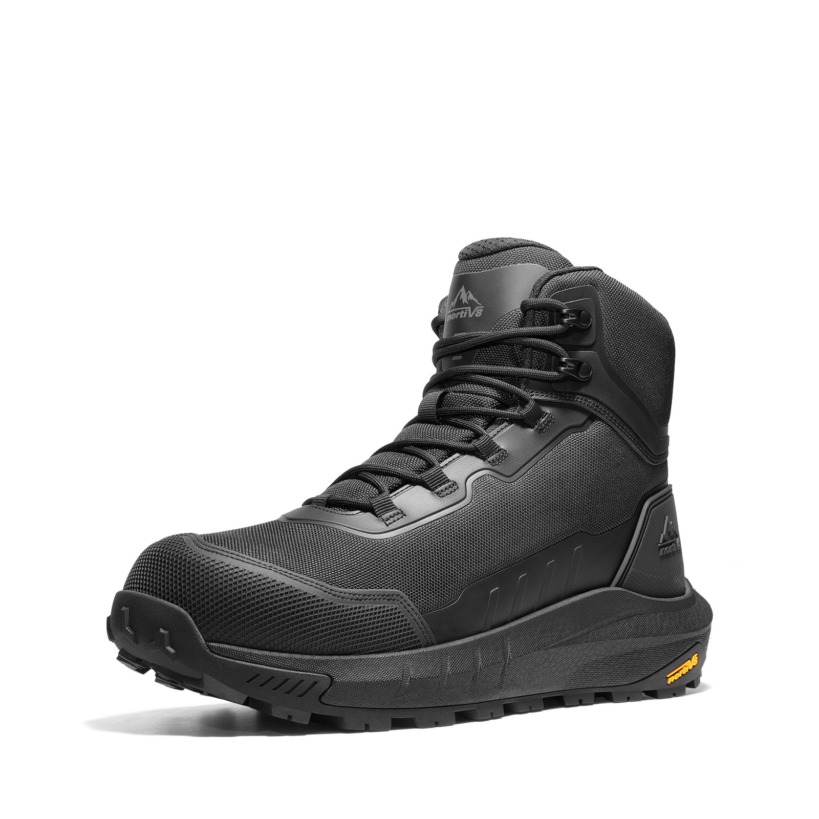NORTIV 8 Men Construction Composite Toe Boots Lightweight  Safety Work Boots