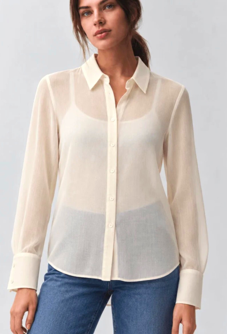 VTG 90s Chater Club 100% Silk Blouse NWT Size 14