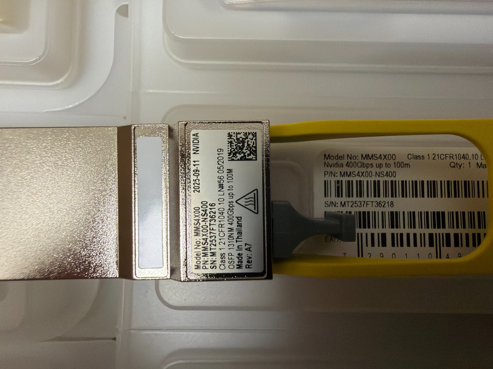 NEW NVIDIA MMS4X00-NS400 400Gb/s OSFP 1310NM 400Gbps up to 100M Transceiver NEW NVIDIA MMS4X00-NS400 400Gb/s OSFP 1310NM 400Gbps up to 100M Transceiver