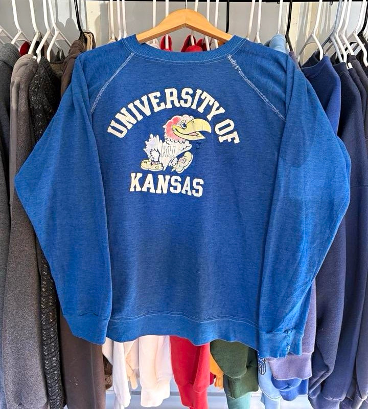 True Vintage Super Rare Insane Kansas University 60’s Sweat