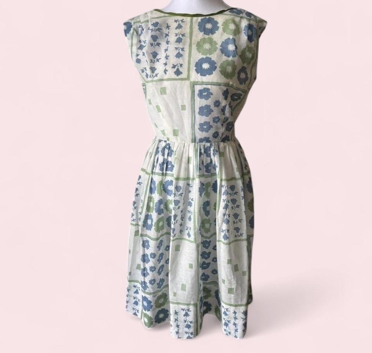 1960s true vintage floral dress with bow