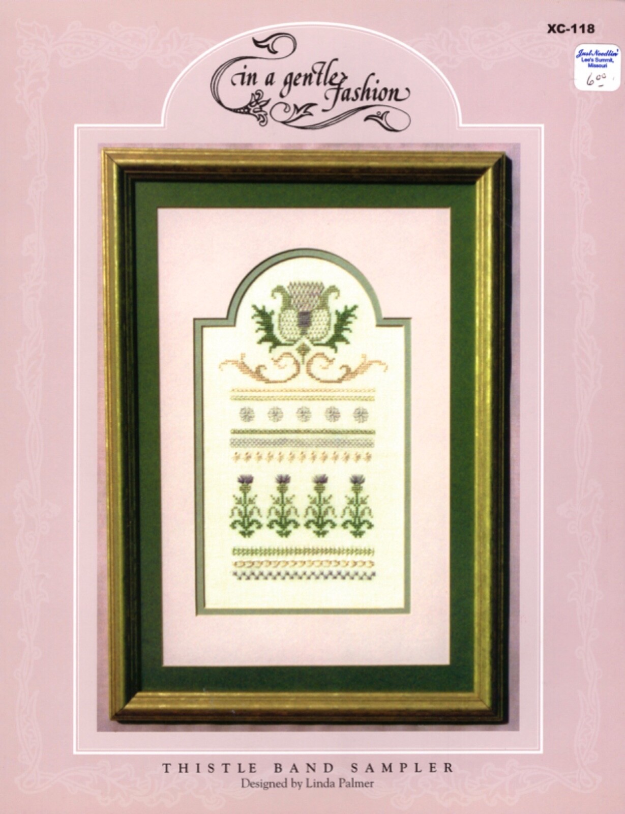 THISTLE BAND SAMPLER, In a Gentle Fashion Embroidery Pattern XC-118 Linda Palmer THISTLE BAND SAMPLER, In a Gentle Fashion Embroidery Pattern XC-118 Linda Palmer