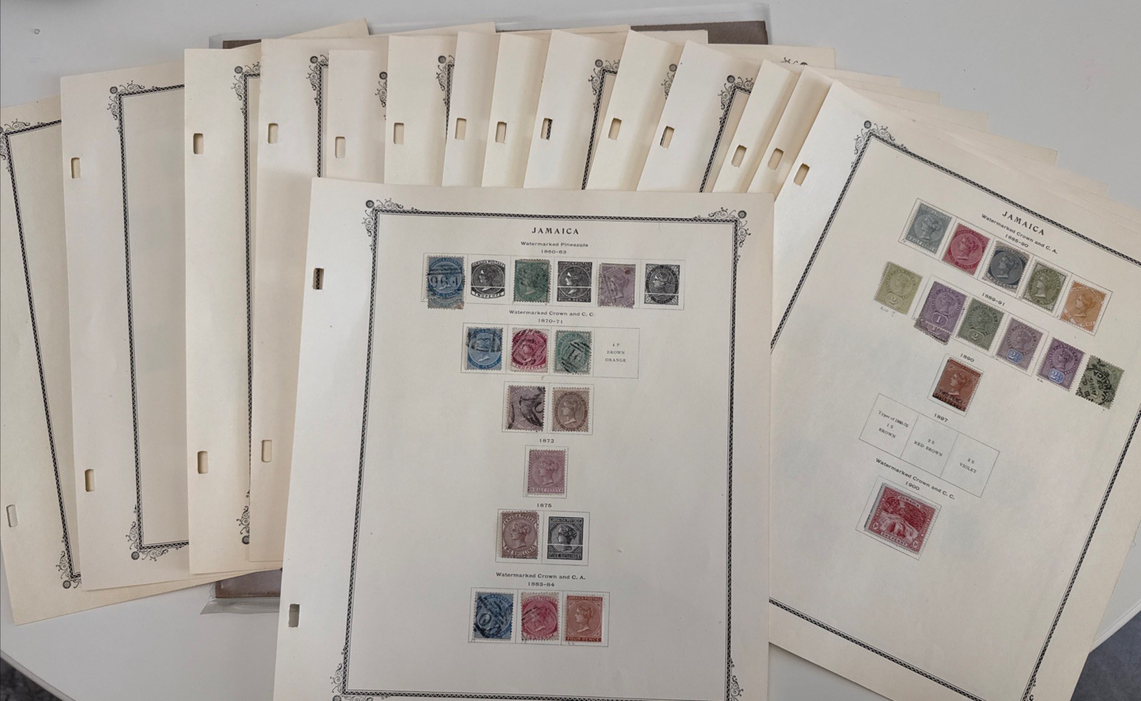 SCOTT'S BRITISH COLONIES IN AMERICA ALBUM BREAK: Jamaica 1860-1960 ST-1609