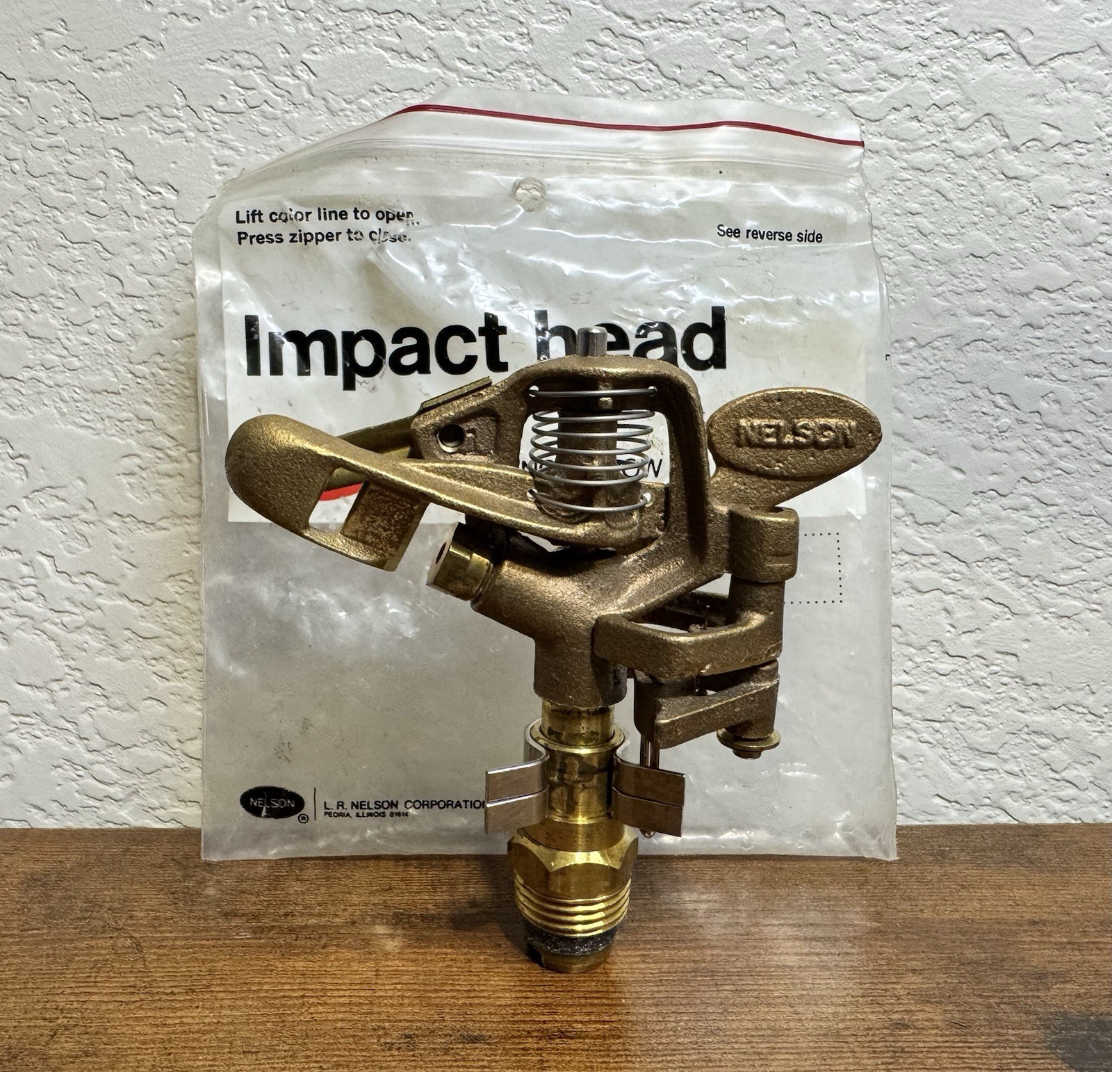 Vintage LR Nelson Alpha II Part Circle Brass Impact Sprinkler New Old Stock Vintage LR Nelson Alpha II Part Circle Brass Impact Sprinkler New Old Stock