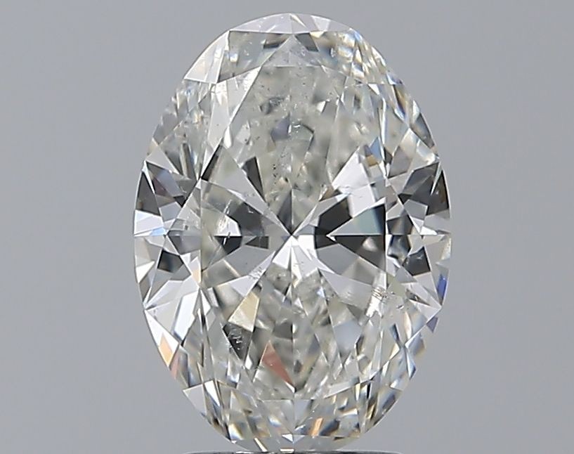 Oval Cut 2.50 Carat Cert. AGI Natural Mined Diamond Loose G color SI1 clarity