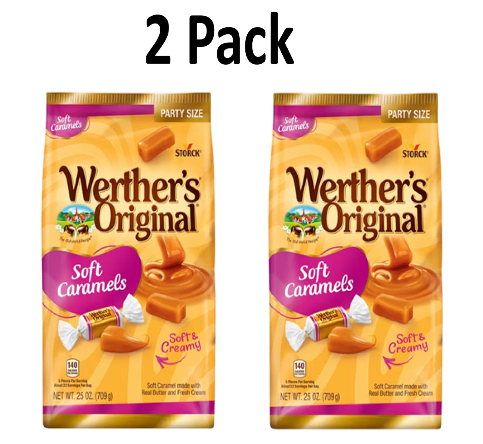 Werther\'s Original Soft Caramel Candy, 25 oz (2 Count) Werther\'s Original Soft Caramel Candy, 25 oz (2 Count)
