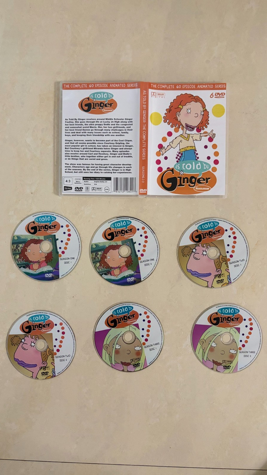 As Told By Ginger Complete Series DVD Set  never watched