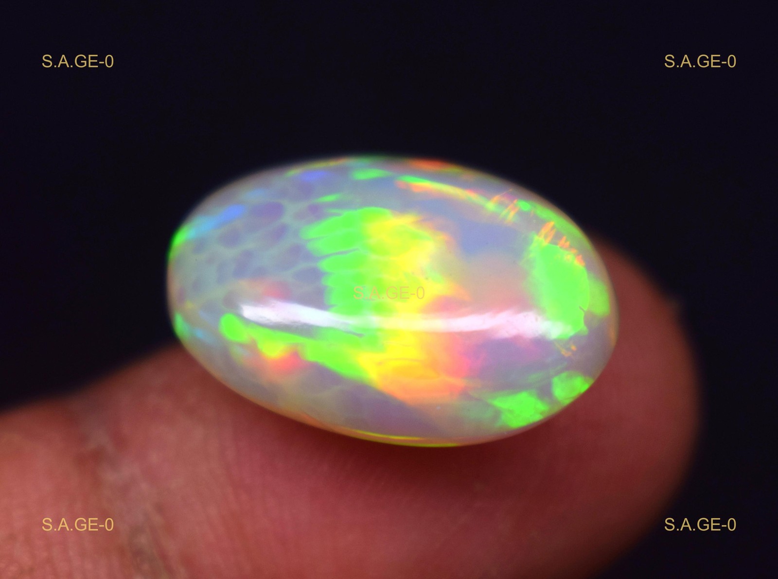 9.2 Ct Natural Ethiopian Oval Opal Cabochon Large Size Unique Welo Opal Gemstone