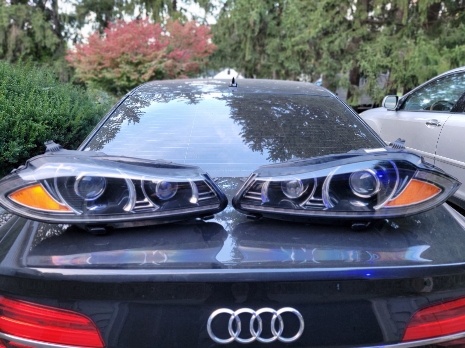 2012-2015 Jaguar XF XFR  Xenon HID Headlight Assembly, OEM Pair L&R