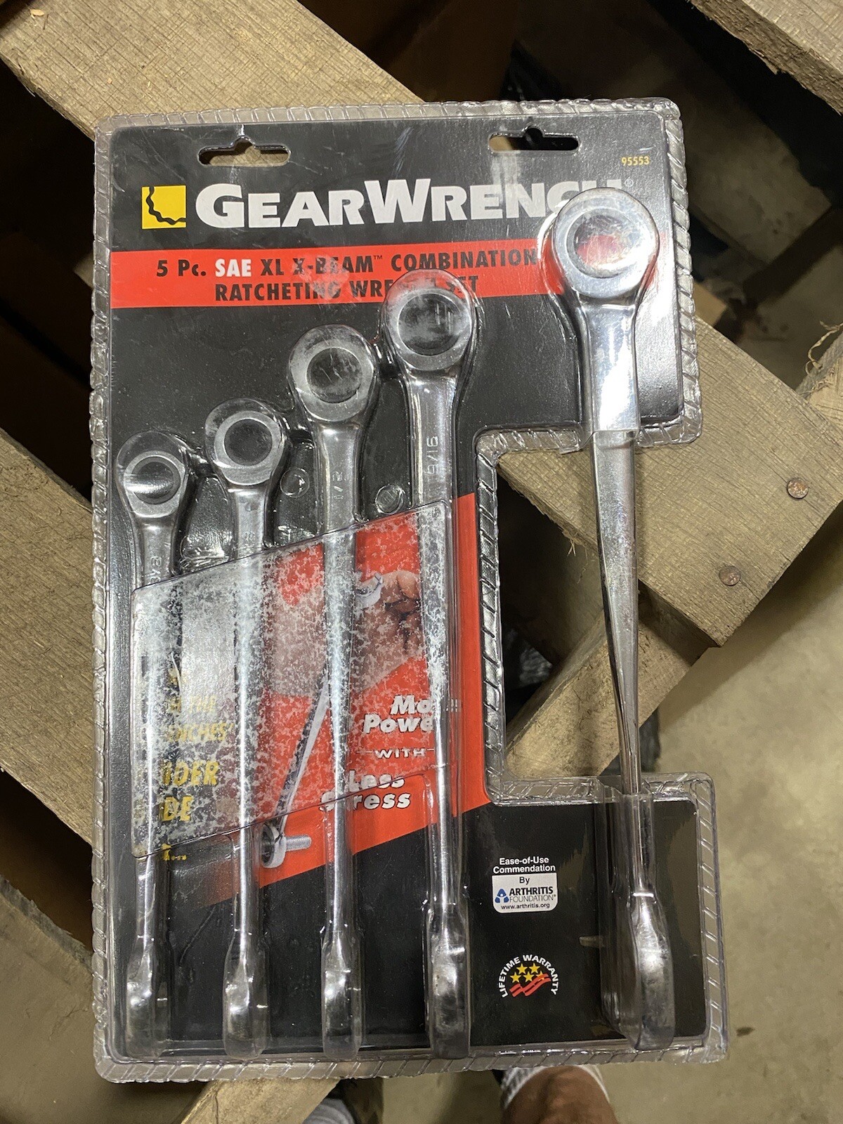 GearWrench, 5 pc. Sae XL X-Beam Combo Wrench Set, Part #95553