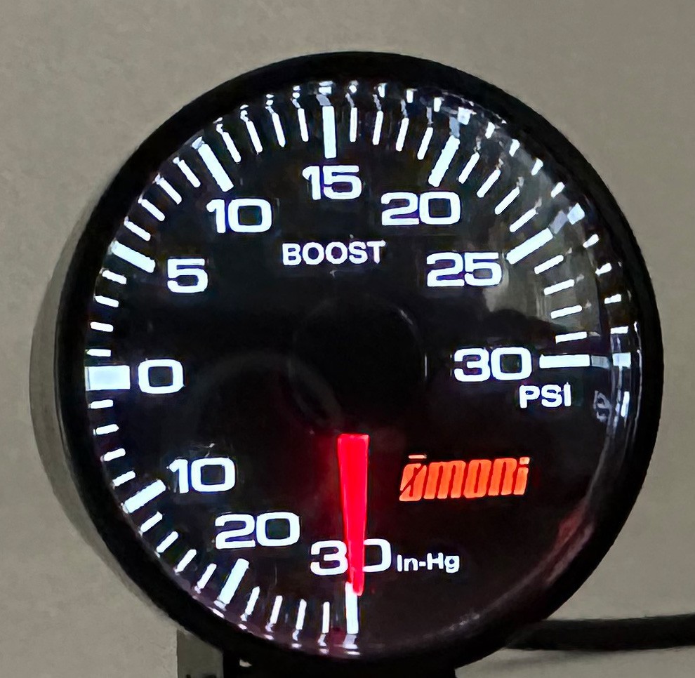 Omori 45mm Electrical Boost Turbo Gauge VW-look with gauge pod SHIPS FROM US