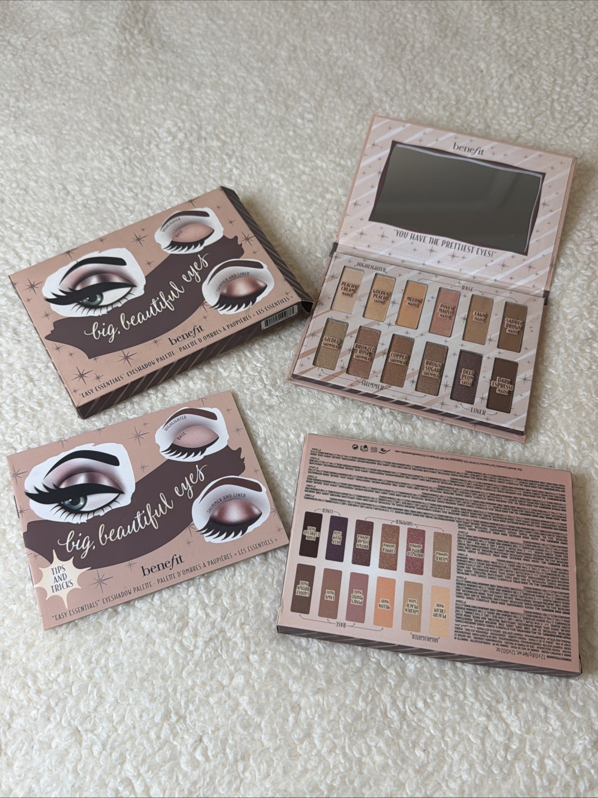 Benefit Big Beautiful Eyes Palette Eyeshadow Luxury Sealed NEW IN BOX.