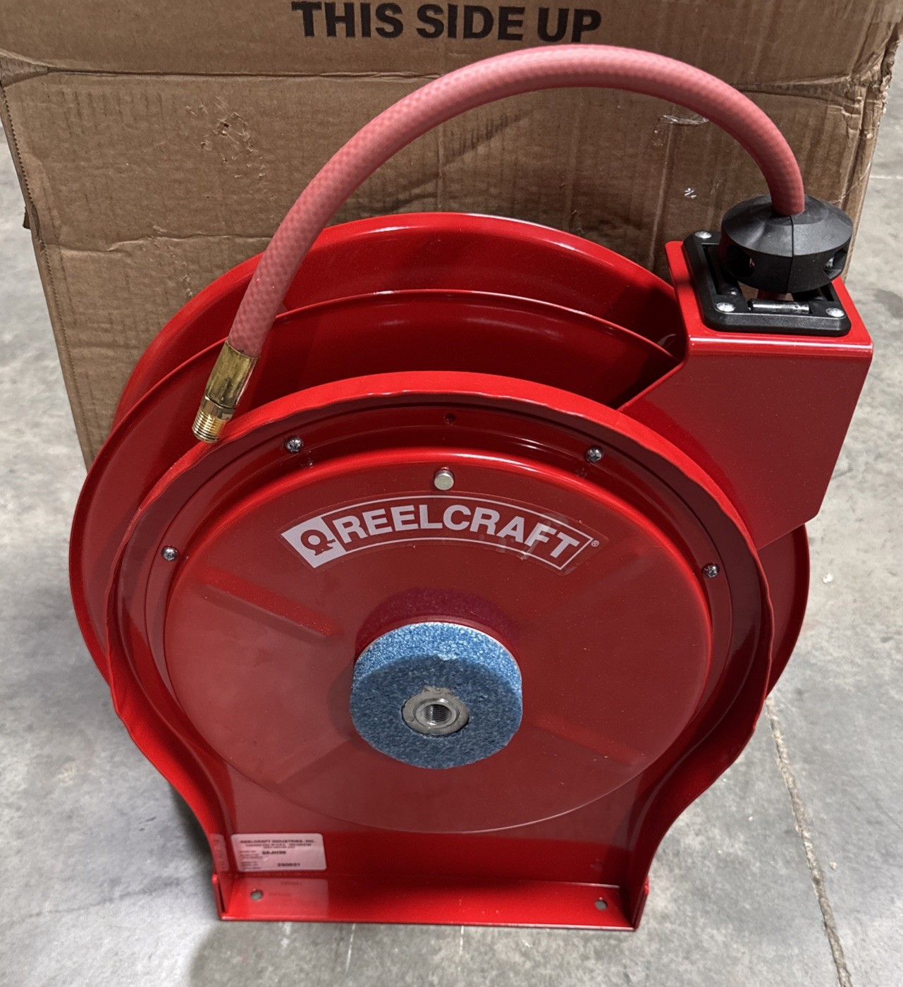 Reelcraft 5650 OLP1 Spring Return Hose Reel, 50 ft (3/8 in ID), 1/4 in MNPT
