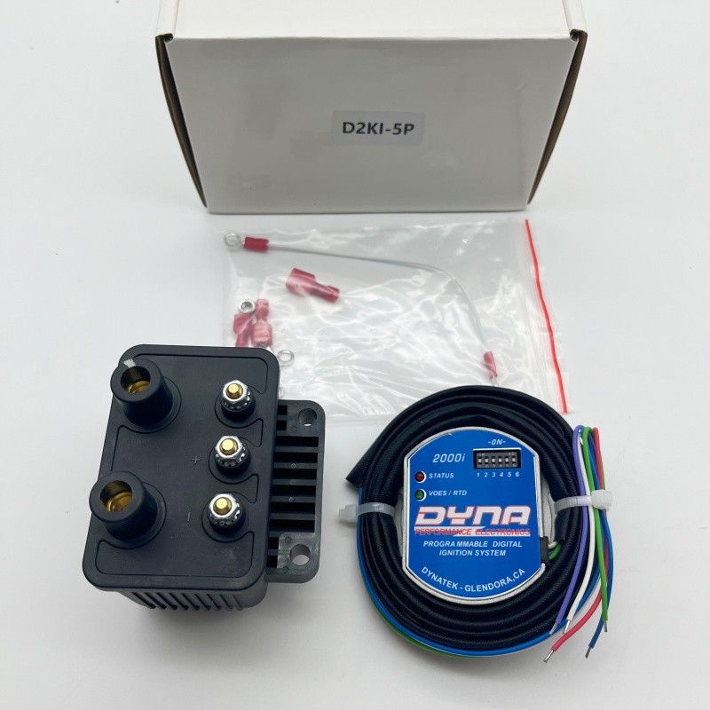 Dynatek D2Ki-5P 2000i Harley Ignition Coil Kit 70-98 w/ D2Ki-1P & DC6-5 coil