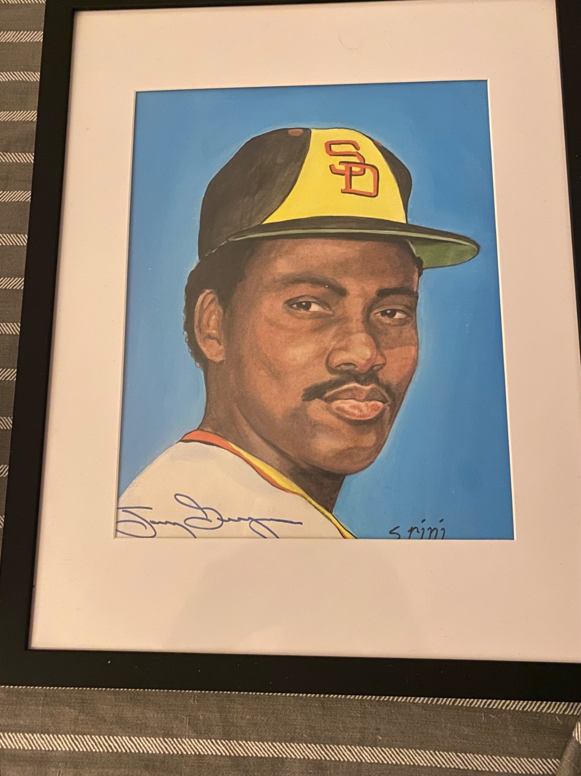 RARE 1989 TONY GWYNN SIGNED LITHOGRAPH RARE 1989 TONY GWYNN SIGNED LITHOGRAPH