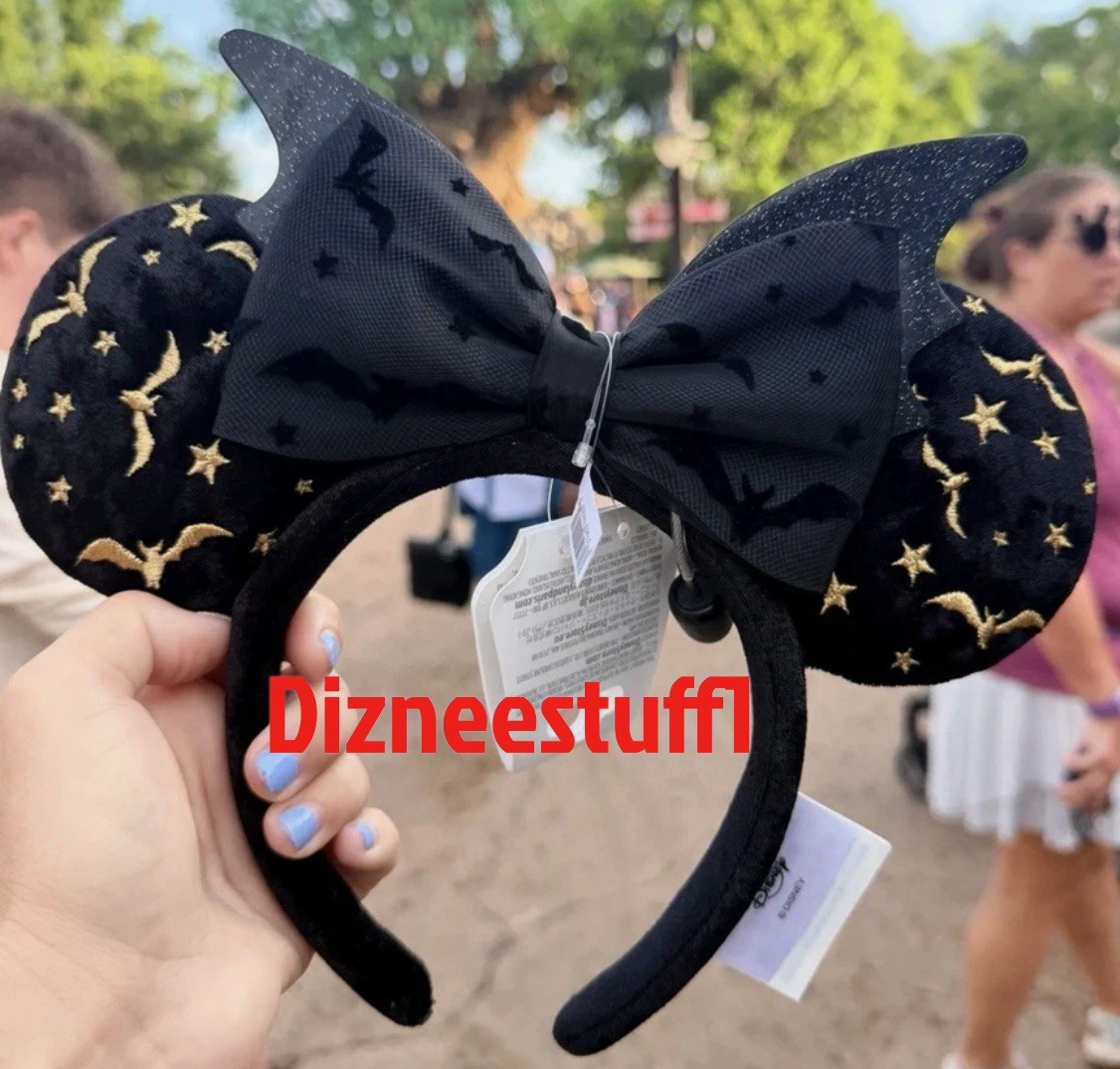 Disney Parks 2026 Halloween Bat Bow Mickey Minnie Mouse Ear Headband New Disney Parks 2026 Halloween Bat Bow Mickey Minnie Mouse Ear Headband New