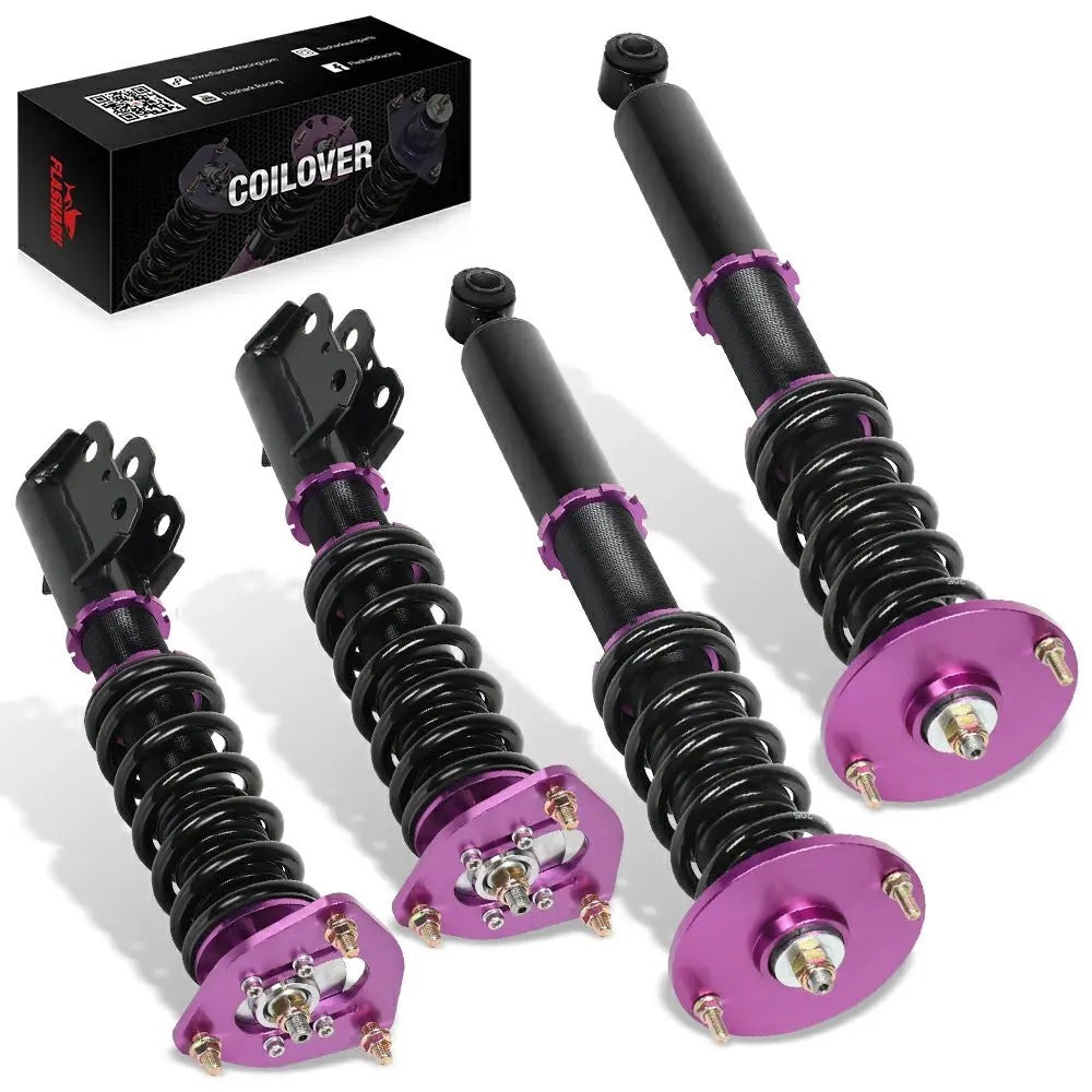 Damper Height Adjustable Coilover Shock Kit Fit For 95-98 Nissan 240SX 2.4L Damper Height Adjustable Coilover Shock Kit Fit For 95-98 Nissan 240SX 2.4L