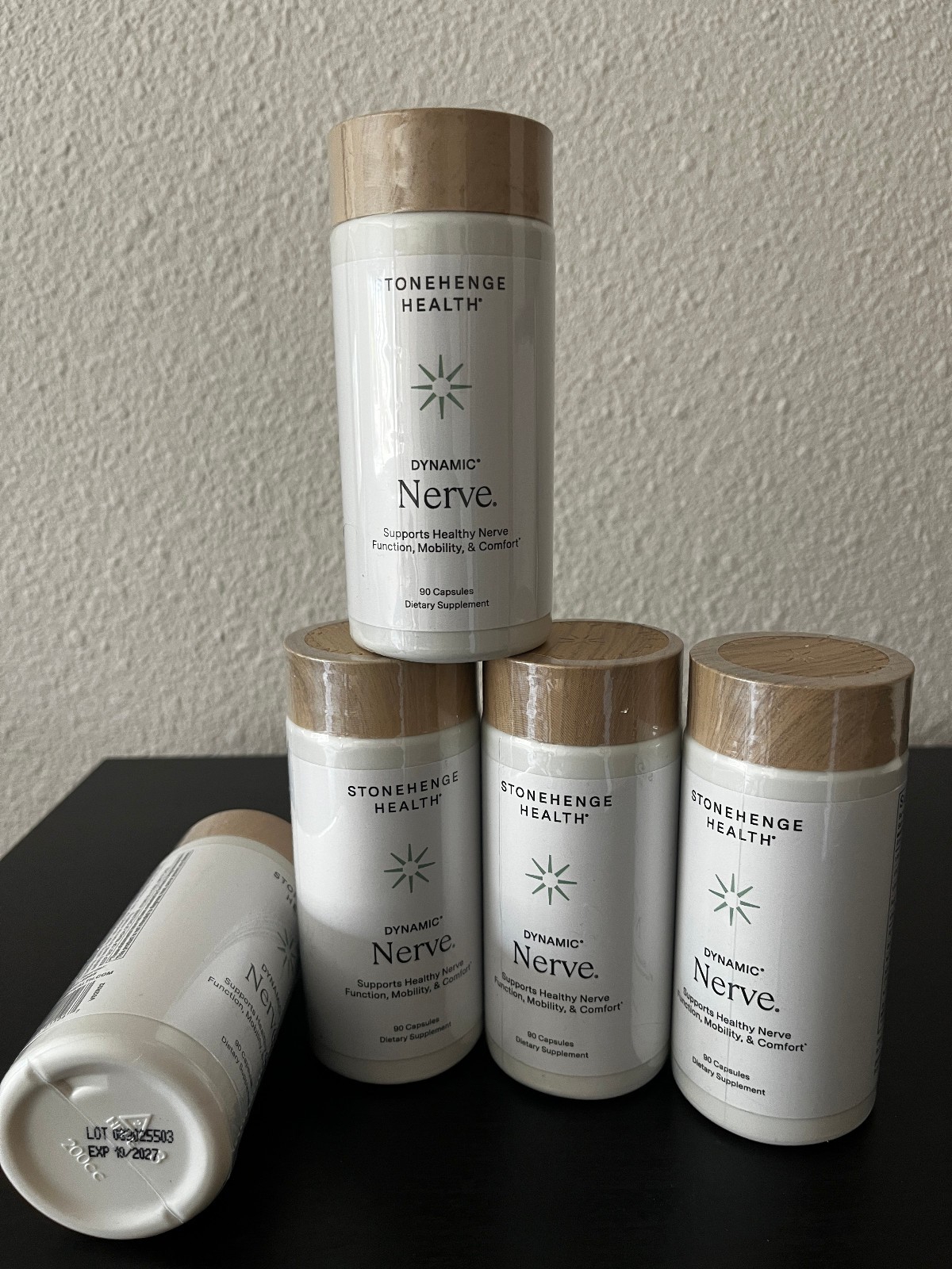 Stonehenge Health Dynamic Nerve  5 Sealed Bottles / 90 Capsules Each - Exp 10/27