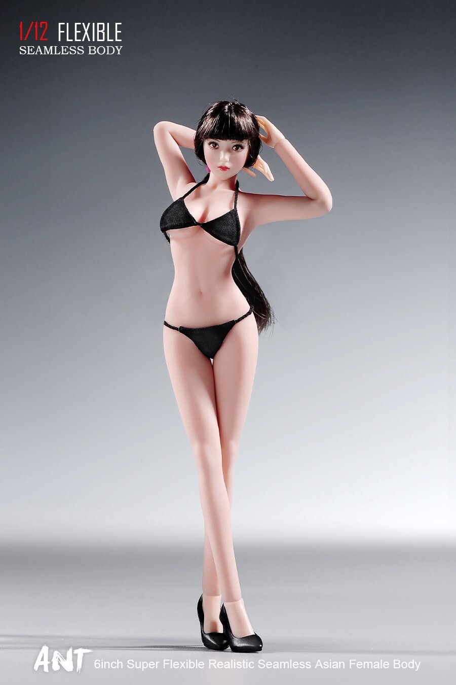US 1/12 Flexible Female Pale Medium Bust Seamless Body For 6\