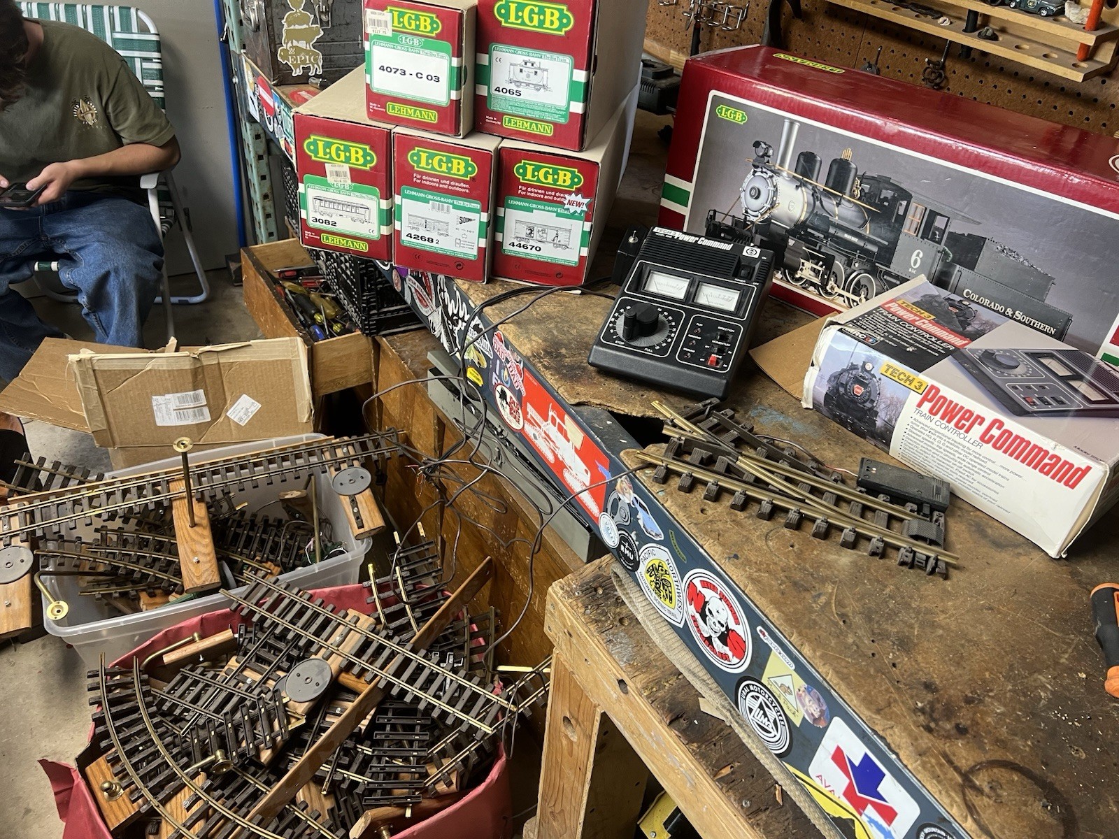 LGB The Big Train Set With Tracks 2019 s 4065 3082 4268 44670 Box Cars Lampposts